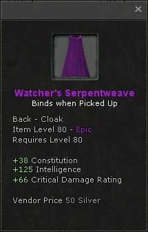 Cloak: Watcher's Serpentweave