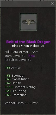 Belt: Belt of the Black Dragon