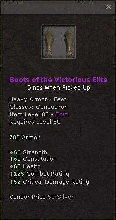 Feet: Boots of the Victorious Elite