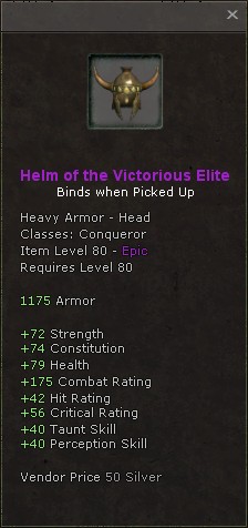 Head: Helm of the Victorious Elite