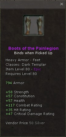 Feet: Boots of the Painlegion
