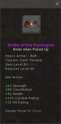 Belt: Girdle of the Painlegion