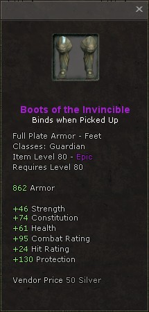 Feet: Boots of the Invincible