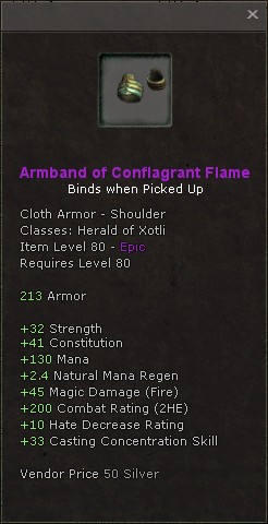 Shoulders: Armband of Conflagrant Flame