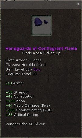 Hands: Handguards of Conflagrant Flame