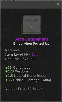 Necklace: Set's Judgement