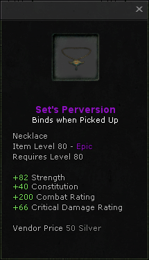 Necklace: Set's Perversion