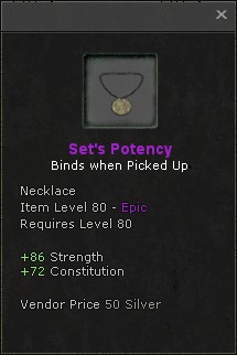 Necklace: Set's Potency