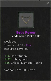 Necklace: Set's Power