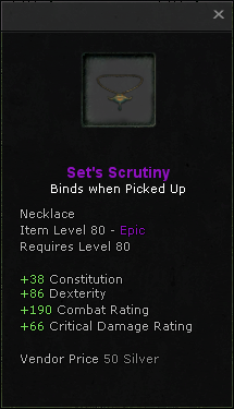 Necklace: Set's Scrutiny