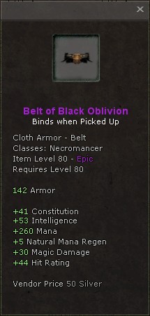 Belt: Belt of Black Oblivion