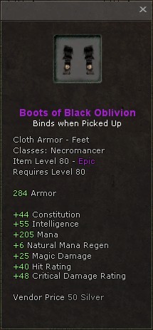 Feet: Boots of Black Oblivion