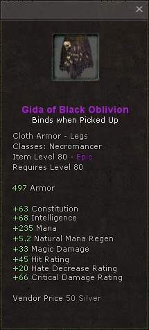 Legs: Gida of Black Oblivion