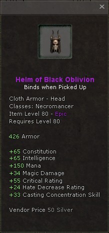 Head: Helm of Black Oblivion