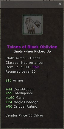 Hands: Talons of Black Oblivion