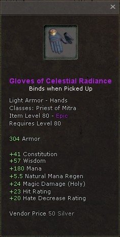Hands: Gloves of Celestial Radiance