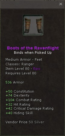 Feet: Boots of the Ravenflight