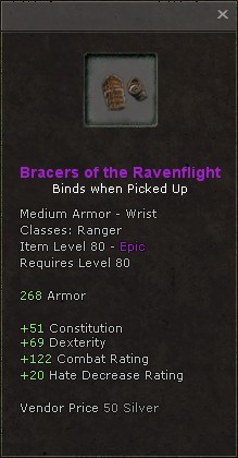 Wrists: Bracers of the Ravenflight