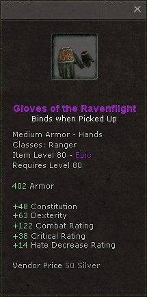 Hands: Gloves of the Ravenflight