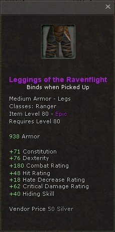 Legs: Leggings of the Ravenflight