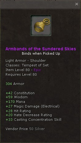 Shoulders: Armbands of the Sundered Skies
