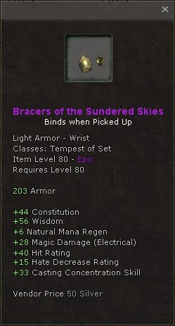Wrists: Bracers of the Sundered Skies