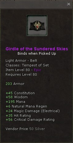 Belt: Girdle of the Sundered Skies