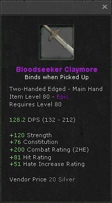 Bloodseeker Claymore