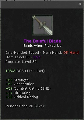 The Baleful Blade