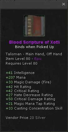 Blood Scripture of Xotli