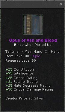 Opus of Ash and Blood