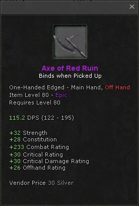 Axe of Red Ruin