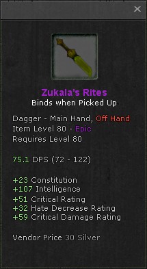 Zukala's Rites