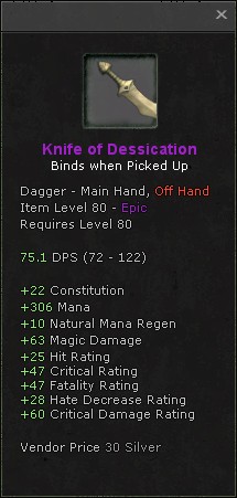 Knife of Dessication