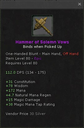 Hammer of Solemn Vows