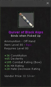 Quiver of Black Asps
