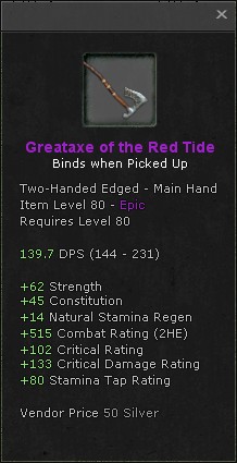 Greataxe of the Red Tide