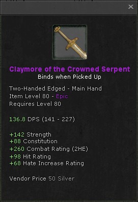 Claymore of the Crowned Serpent