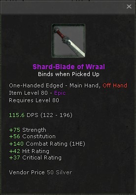 Shard-Blade of Wraal