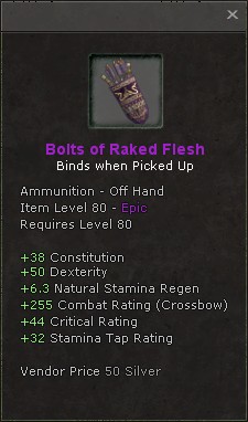 Bolts of Raked Flesh